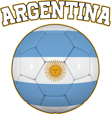 Argentina Team Flag Soccer Ball World Cup Tumbler