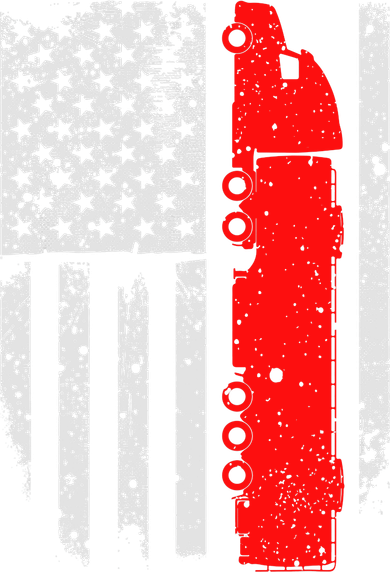 American Flag Semi Truck Driver Patriotic 18 Wheeler Trucker Women's Tank Top