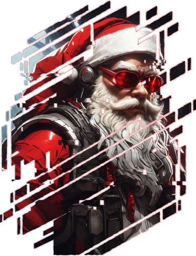 Action Filled Santa Kids T-Shirt