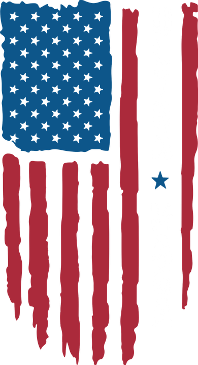 American Flag Ultra Mega Retro Mega King Button