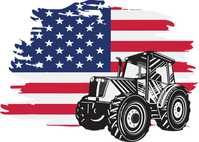 American Farmer US Flag Farmer Farming Gift Kids Sweatshirt
