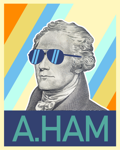 Alexander Hamilton Sunglasses Doggie Tank