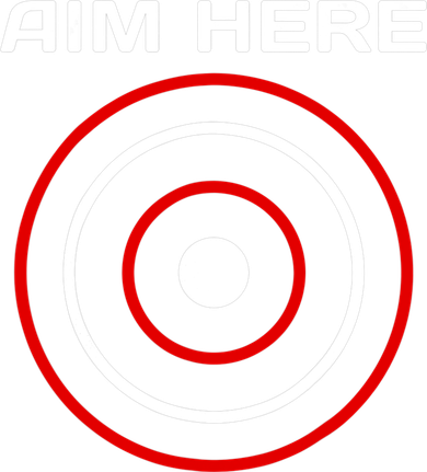 Aim Here Darts Players Bullseye Target Shooting Club Golf Towel