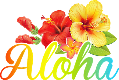 Aloha Hawaiian Flower Hawaii Vacation Backpack