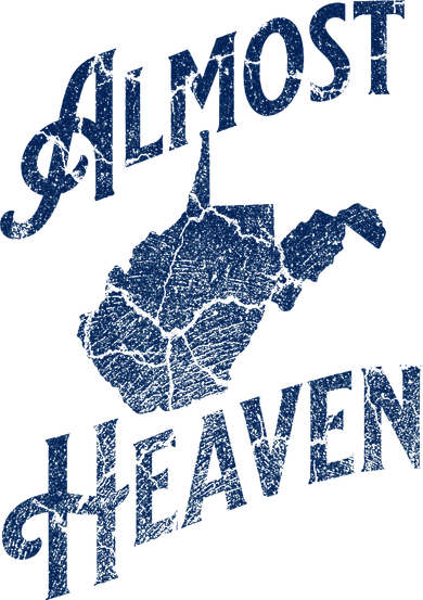 Almost Heaven Home West Virginia Map 304 Wv Kids Sweatshirt