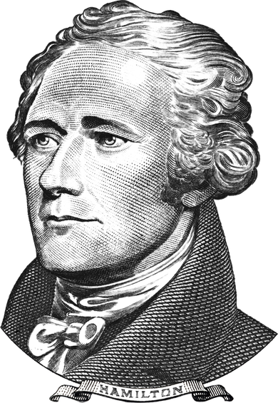 Alexander Hamilton Big Face Portrait A. Ham Doggie Tank
