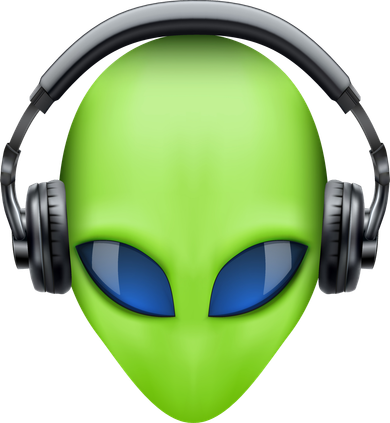 DJ Alien Headphones Women's Sweatshirt