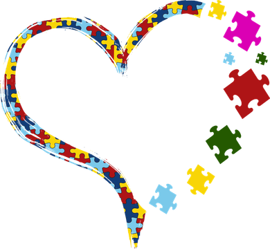Autism Heart Puzzle Piece Kids T-Shirt