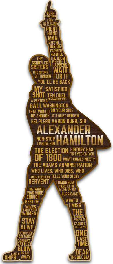 Alexander Hamilton Golden Statue Kids T-Shirt