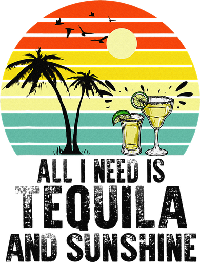 All I Need Is Tequila And Sunshine Beach Vacation Summer Women's Long Sleeve Shirt