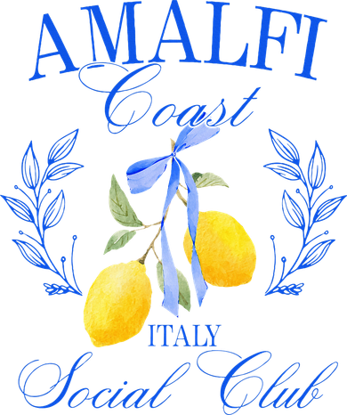 Amalficoast Iitaly Social Club Travel Trip Vacation Lemon Women's Hoodie
