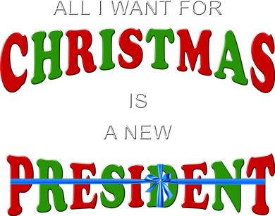 All I Want For Christmas Is A New President Bucket Hat