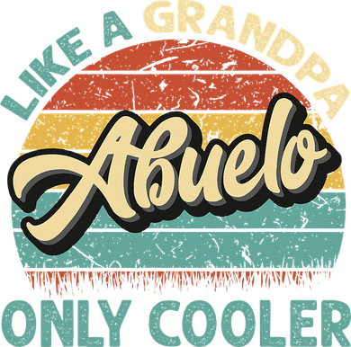 Abuelo Like A Grandpa Only Cooler Vintage Dad Fathers Day Women's Sweatshirt