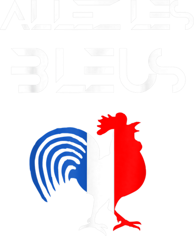 Allez les Bleus France Soccer World Football Hen French Flag Hooded Wearable Blanket