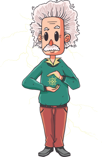 Albert Einstein Cartoon Beanie