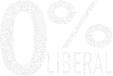 Anti Liberal Democrat Zero Percent Liberal Pro Trump Women's V-Neck T-Shirt