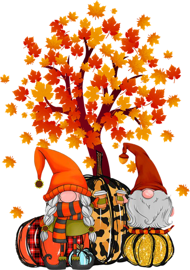 Autumn Leaves Gnomes Fall Season Pumpkin Toddler T-Shirt