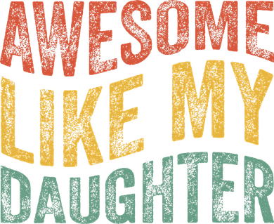 Awesome Like My Daughter Retro Dad Funny Fathers Women's Tank Top