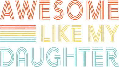 Awesome Like My Daughter Fathers Day Vintage Retro Dad Bucket Hat