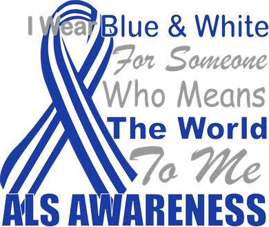 ALS Awareness Mean The World Ceramic Ornament