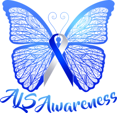 ALS Awareness Butterfly Women's Dry Zone Grid Polo