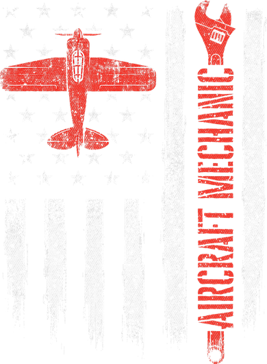 Aircraft Mechanic American Flag Plane Aviation Technician Tote Bag