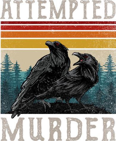 Attempted Murder Crows Tote Bag