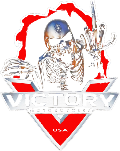 American Motor Cycles Victory Usa Skeleton Hoodie