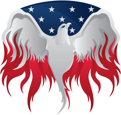 American Flag Eagle USA Illustration Coffee Mug