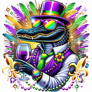 Alligator Mardi Gras Carnival Party Outfit Women's Tank Top