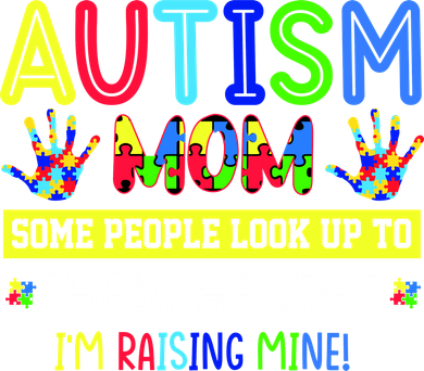 Autism Mom I'm Raising My Hero Awareness Puzzle Coaster