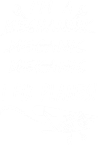 Aircraft Mechanic I'm A Mechannik Mecanic I Fix Planes Gift Button