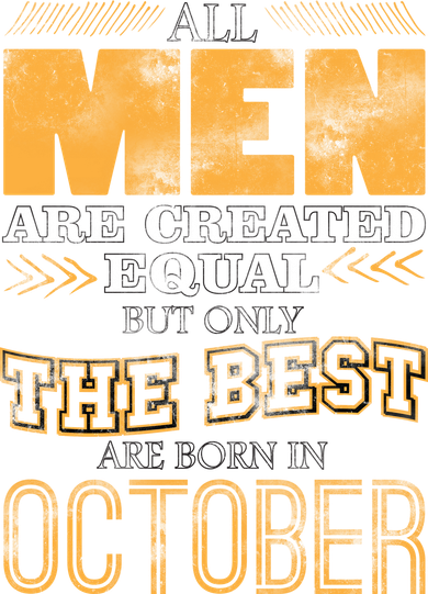 The Best Are Born In October Coaster