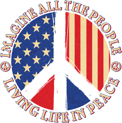 American Peace: People Living life In Peace Hat