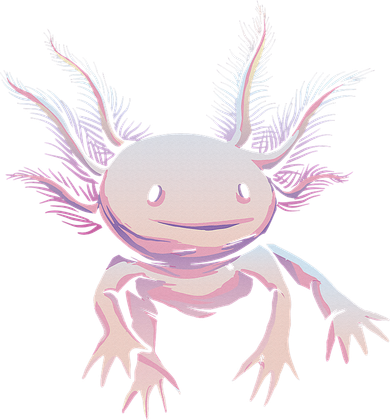 Axolotl Mexican Salamander Drawing Lizard Realistic Axolotl  Kids Hoodie