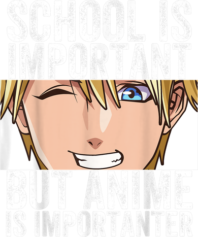 Anime Merch School Is Important But Anime Is Importanter Tank Top