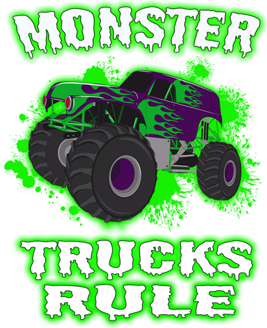 Awesome Monster Trucks Rule Women's T-Shirt