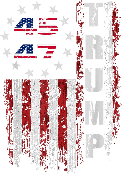 American Made Trump Merchandise Trump 45 47 Flag 2025 Kids T-Shirt