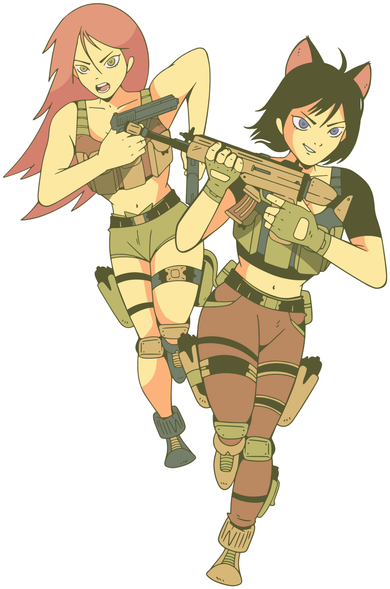 Anime Girl Soldiers Toddler T-Shirt