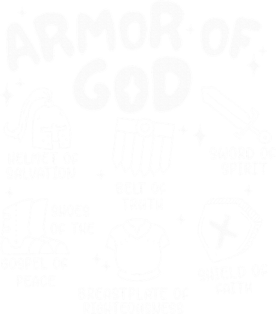 Armor Of God put on the armor of God Christian bible verses Kids Long Sleeve Shirt