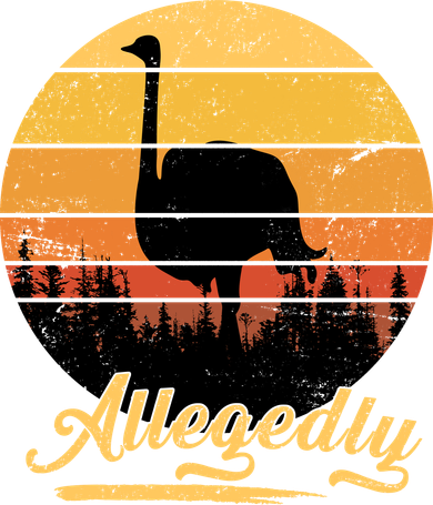 Allegedly Ostrich Retro Women's Tank Top