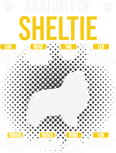 Anatomy Of Sheltie Dog Lover Toddler Sweatshirt