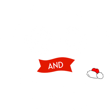 Aussiedoodle Paws And Santa Claus Christmas Doodle Dog Gift Women's Sweatshirt