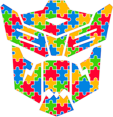 Autism Puzzle Dinobot Logo Toddler Long Sleeve