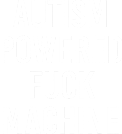 Autism Powered Fuck Machine Funny Quote Ornament
