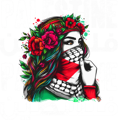 A Palestinian Girl With A Palestinian Bandana Palestine Women's Sweatshirt