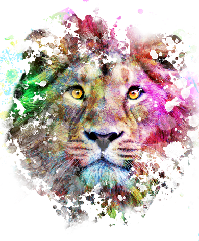 Abstract Lion Backpack