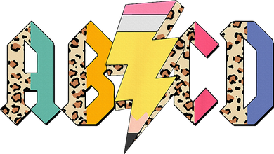 ABCD Pencil Lightning Bolt Back To School Teachers Tote Bag