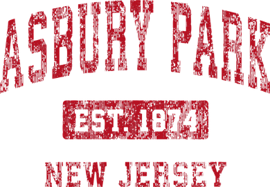 Asbury Park New Jersey Nj Vintage Sports Hooded Wearable Blanket