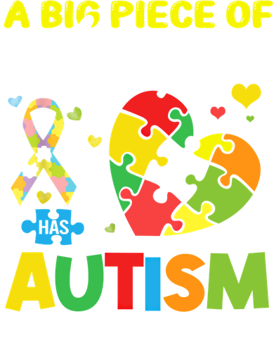 A Piece Of My Heart Has Autism My Son Gift Kids Hoodie